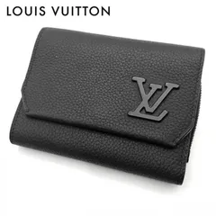 LOUIS VUITTON ルイ ヴィトン   M81740 アエログラム ポルトフォイユ パイロット 三つ折り 財布 レザー ノワール RFID