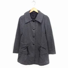 マーキュリーデュオ MERCURYDUO ステンカラーコート アウター ミドル丈 シングル 起毛 ウール F グレー /FT3