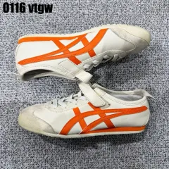 オニツカタイガー 白オレンジ スニーカー