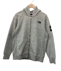 THE NORTH FACE ザ・ノースフェイス スクエアロゴ フルジップパーカー NT11952 サイズXL グレー 中古 D4
