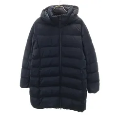 UNIQLO ユニクロ ウルトラライト フーデット ダウンコート XL ネイビー レディース 古着
