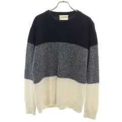 URBAN RESEARCH DOORS アーバンリサーチドアーズ ウールブレンド 長袖 セーター 40 ネイビー系 メンズ 古着