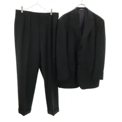 Polo by Ralph Lauren ポロバイラルフローレン 日本製 ストライプ柄 スーツ 上下 セットアップ B8 チャコール メンズ 古着