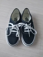 22.5cm VANS ヴァンズ アセンティック ブラック スニーカー