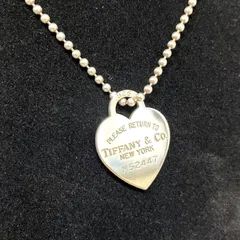 【ABランク】　Tiffany   ティファニー　リターントゥ　ハートタグ　ネックレス　　925    （56327）