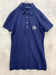 Ralph Lauren ラルフローレン ポケット ロゴ刺繍 ポロシャツ sizeM/紺 ■◆レディース