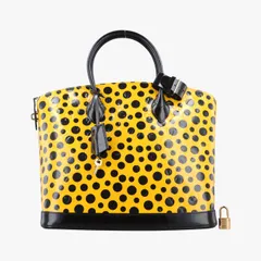 ルイヴィトンLouis Vuittonドットインフィニティ ロックイット MM ヤヨイクサマジョーヌ×ブラックヴェルニM91398FL2132