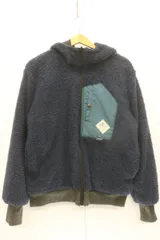 【中古】 KRIFF MAYER メンズフリースジャケット -- リバーシブルフリースジャケットKRIFF MAYER--グレー 灰紺 ネイビー