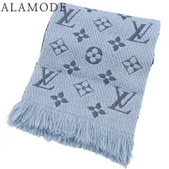 LOUIS VUITTON(ルイ・ヴィトン) エシャルプ・ロゴマニア マフラー アパレル ファッション小物 モノグラム ウール シルク ライトブルー水色 M75702 レディース 40802174658【中古】【アラモード】