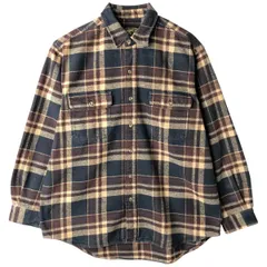 古着 フィールドアンドストリーム FIELD&STREAM 長袖 フランネルチェックシャツ メンズL相当/eaa607911