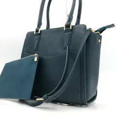 LES MUES レミュー 2WAY トートバッグ 深緑 ポーチ付 通勤 ビジネス
