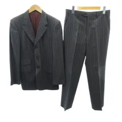 ポールスミス PAUL SMITH COLLECTION スーツ セットアップ ジャケット パンツ 総裏 3B ストライプ L グレー 0112