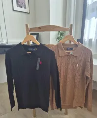 イベント特価 ポロ ケーブル編み ケーブル カラ Tシャツ 新品