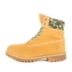 Timberland ティンバーランド サイズ:US8W(26.0cm) | カモフラージュ コンビ スウェード 6インチ プレミアム ブーツ ウィート | ブランド シューズ 靴【メンズ】【中古】