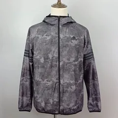 adidas　Lサイズ　ウィンドブレーカー　フルジップパーカー　カモフラージュプリント　裏メッシュ　アディダス