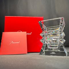 F037 Baccarat バカラ コロンビーヌ フラワーベース 花瓶 小物入れ 箱