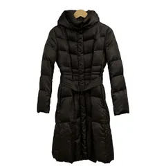 UNTITLED(アンタイトル) ダウンコート サイズ2 M レディース - ダークブラウン 長袖/ジップアップ/ロング丈/冬