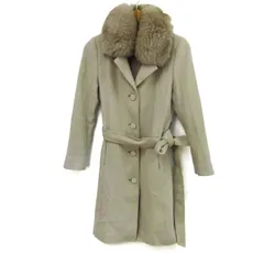 ボディドレッシングデラックス ウールコート アウター カシミヤ混 ファー付き レディース 36サイズ ベージュ BODY DRESSING Deluxe 【中古】のサムネイル