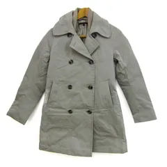 セオリー ダウンジャケット ジャンパー アウター ダブルブレストダウンコート レディース Sサイズ グレー theory 【中古】