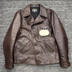 Like New Double Helix Rider Unus RC0101 46 Limited Edition Color Brown Double Helix Horse Leather Rider Jacket ■