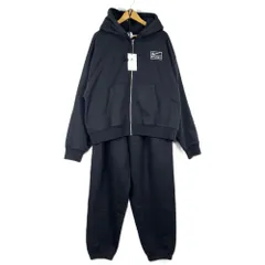 タグ付　NIKE　STUSSY　ナイキ　ステューシー　FJ9175-010　FN5235-010　セットアップ　パーカー　スウェットパンツ　L/Mサイズ　別注モデル　STONE 　WASHED　FLEECE　ZIP　HOODIE/PANTS　ブラック