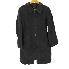 アニエスベー agnes b. モヘヤ混 アルパカ ステンカラーコート レディース  1