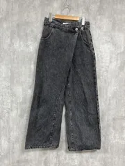 THE YON アシンメトリー ワイド デニムパンツ sizeS/チャコールグレー ■■ レディース