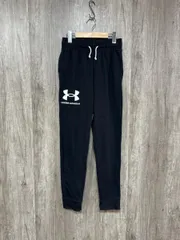 UNDER ARMOUR アンダーアーマー ロゴ 裾絞り スウェット パンツ sizeM/黒 ■■ メンズ