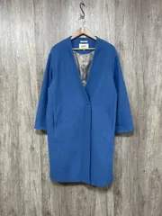 niko and ニコ アンド ロング チェスター コート sizeL/青 ◆■ レディース