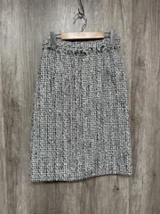 B:MING ｂｙ BEAMS ビームス ツイード タイト スカート sizeM/白ｘ黒 ◆■ レディース