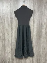 FUTＩＥＲＬＡＮＤ ドッキング ロング Aライン ワンピース sizeF/チャコールグレー ■◆ レディース