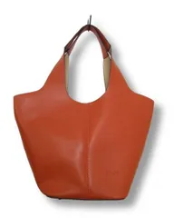 □【極美品】【1度のみ使用】FIRANO フィラノ ソフトレザー 2WAY ショルダーバッグ ハンドバッグ トートバッグ/ パンチングレザー ブラウン系 ■管理番号L29737YER-260116-203（1350）