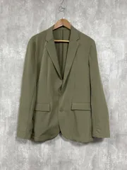 nano universe ナノユニバース シンプル テーラード ジャケット sizeL/カーキ ■■ メンズ