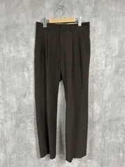 the shinzone ザシンゾーン 日本製 クライスラー ワイド スラックス パンツ size32/茶 ■■◎レディース