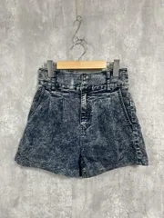 Heather ヘザー ハイウエスト ショート ハーフ デニムパンツ sizeS/赤 ■■ レディース