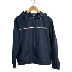 TOMMY HILFIGER(トミーヒルフィガー) ブルゾン サイズM レディース美品  - ネイビー×白×レッド 長袖/春/秋