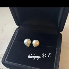 国産あこや真珠♡本物パールピアス♡本真珠♡雫パール♡アレルギー対応♡バロック♡卒業式♡卒園♡入学式♡入園