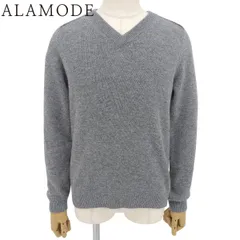 GUCCI(グッチ) Vネックニット ニット/セーター アパレル ファッション バッグワンポイントロゴ S ウール グレー 694784 メンズ 40806000186【中古】【アラモード】