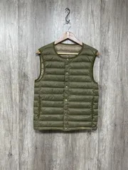 a day in the life アデイインザライフ ユナイテッドアローズ キルティング ダウンベスト sizeS/カーキ ◇■ メンズ