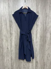 blue east ブルーイースト カシュクールシャツ ワンピース size1/紺 ■◆ レディース