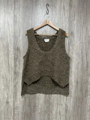 CIAOPANIC TYPY チャオパニックティピー 深Uネックラメ ニット ベスト sizeF/カーキ ◆■ レディース