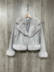 tocco closet トッコクローゼット フェイクムートンライダース ジャケット sizeM/ラベンダー ◆■ レディースのサムネイル
