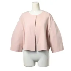 ANTONELLI アセテート混 ノーカラー ジャケット