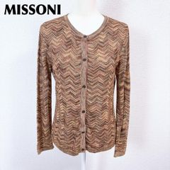 MISSONI ミッソーニ 黄色 ニット ジグザグ 薄手 通気性 伸縮性 44
