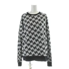 ステューシー STUSSY Tシャツ カットソー 長袖 総柄 M 白 黒 /AP