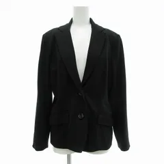 ノーブランド ジャケット カジュアル 2B 総裏地 L 黒 /JS ■GY39