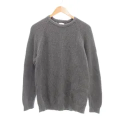 ザラ ZARA コットンニット セーター 長袖 S グレー クルーネック /UO