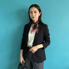 233 イヴサンローラン YSL ハンカチ スカーフ ローズ ペイズリー 薔薇柄 綿