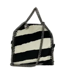stellamccartney(ステラマッカートニー) ショルダーバッグ ファラベラ タイニー 391698 W8572 黒×白 チェーンショルダー/2way
