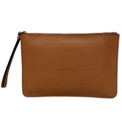 COACH(コーチ) クラッチバッグ - F11482 ライトブラウン レザー
